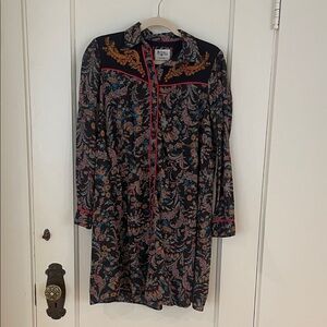 Anthropologie Western Shirtdress EUC